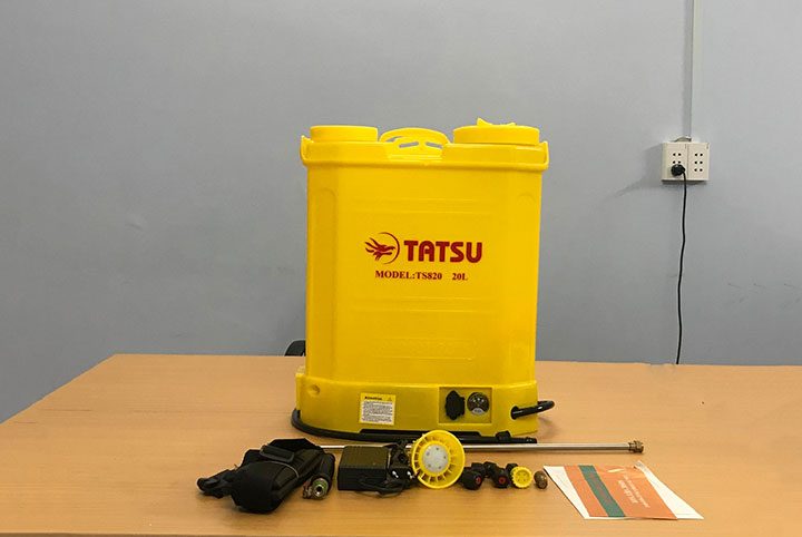 Bình xịt phun thuốc sâu chạy điện Tatsu TS1220 chính hãng