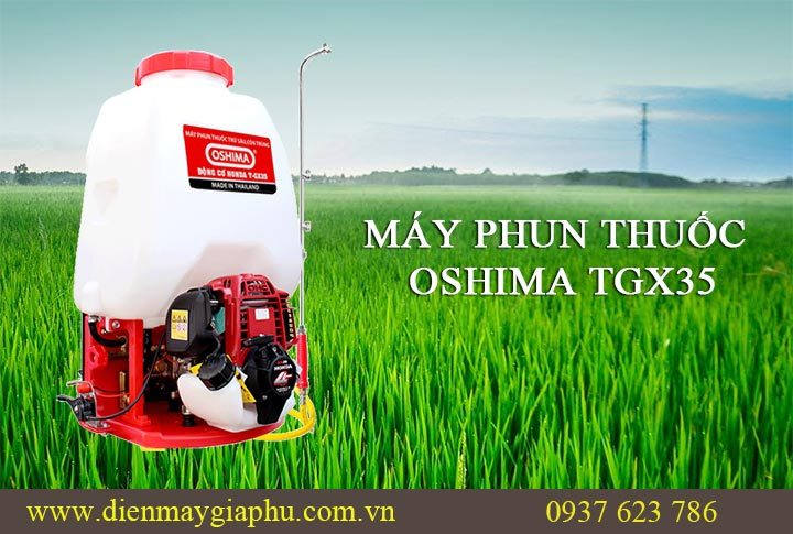 Máy phun thuốc Honda Oshima TGX35 được sử dụng trong nông nghiệp