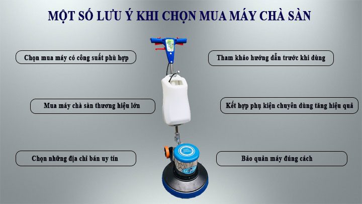 Các lưu ý khi chọn mua máy chà sàn tại Thanh Hóa