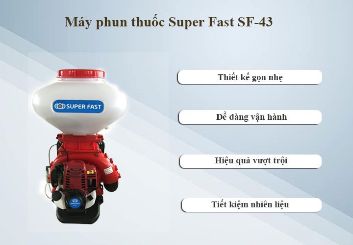 Máy Phun Thuốc Super Fast Sf-43