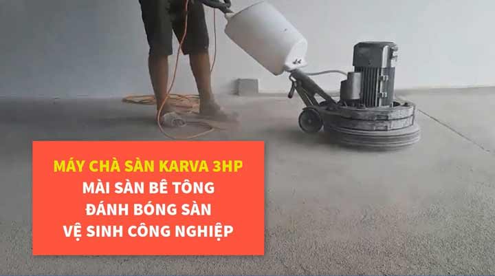 Sử dụng máy mài sàn bê tông