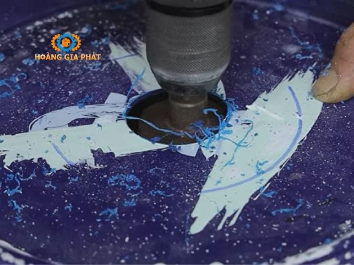 Tạo lỗ thùng chứa bụi 