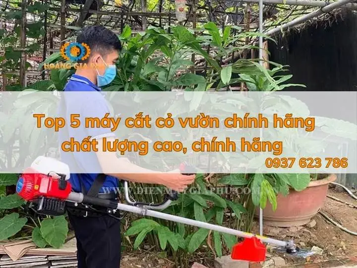 Top 5 máy cắt cỏ vườn chính hãng chất lượng cao, chính hãng