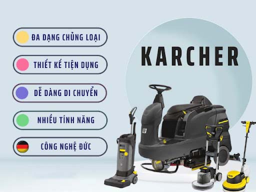 Ưu điểm máy chà sàn Karcher