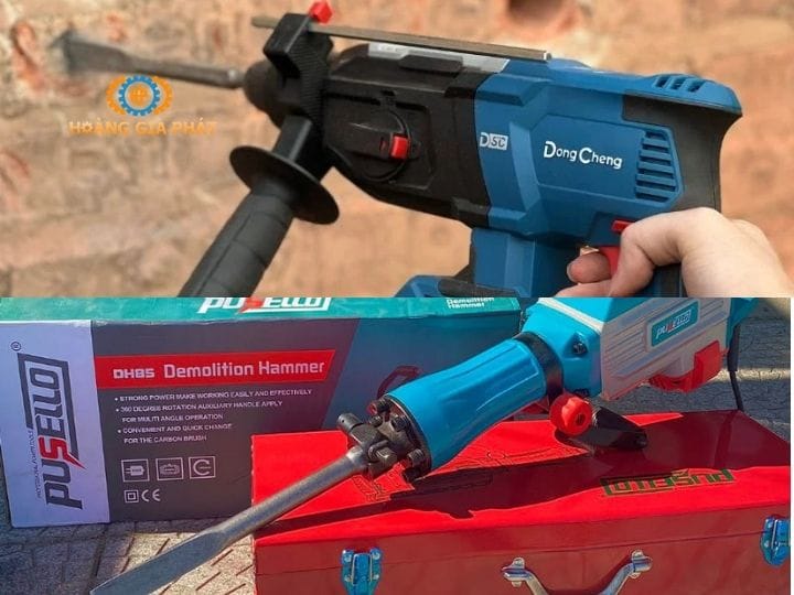 Thời điểm được sử dụng máy đục để khoan 