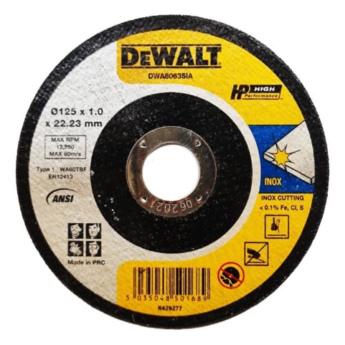 Lưỡi cắt sắt 125mm Dewalt