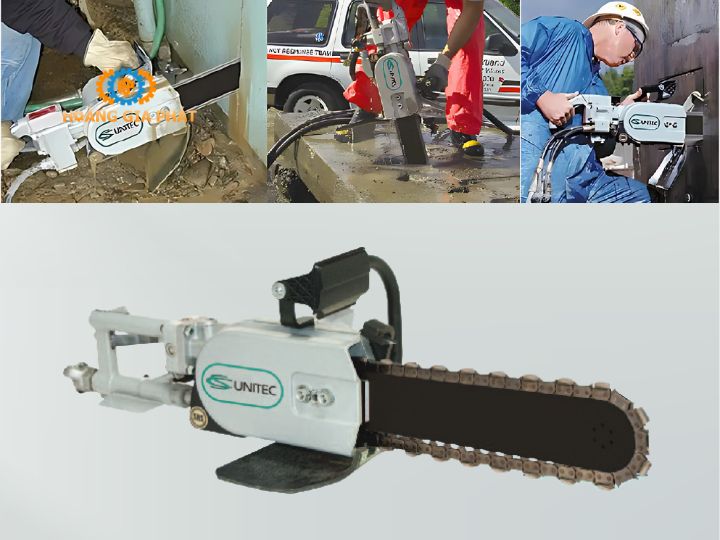 Máy cưa cắt bê tông chạy xích thủy lực CS 566110-3