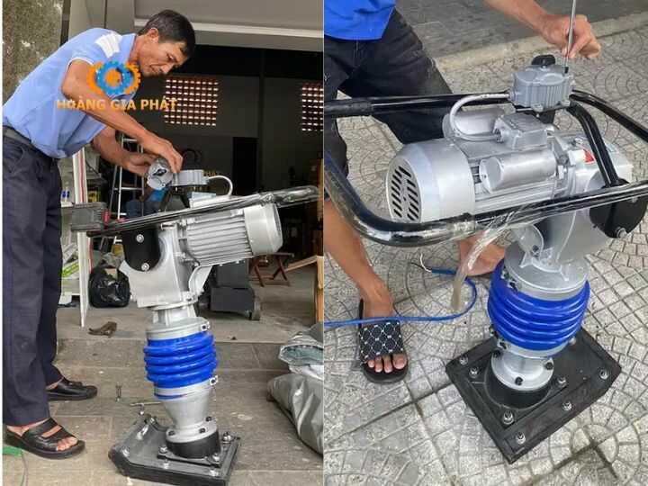 Máy đầm cóc chạy điện HCD100