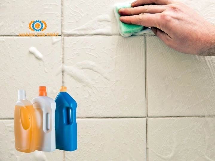 Tẩy vết ố trên gạch nhà tắm