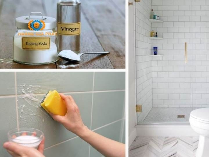 Tẩy vết ố trên gạch nhà tắm