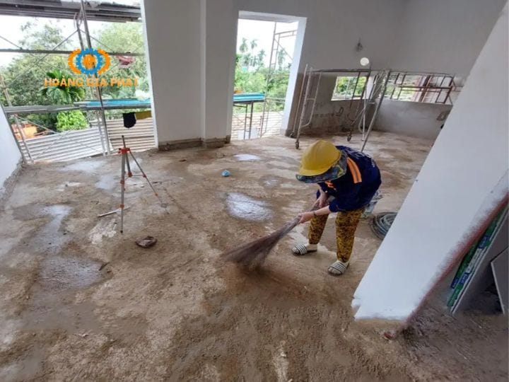 Chuẩn bị trước khi cán nền