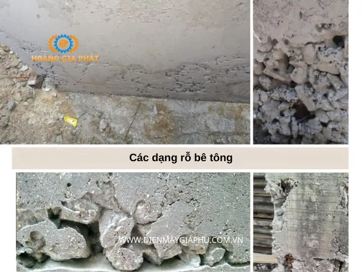 Các dạng rỗ be etoong phổ biến