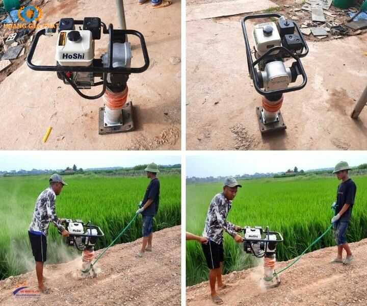 Máy đầm cóc đầm nền đất