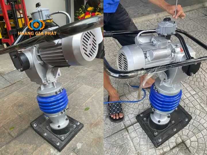 Máy đầm cóc tại Hà Giang chạy bằng điện
