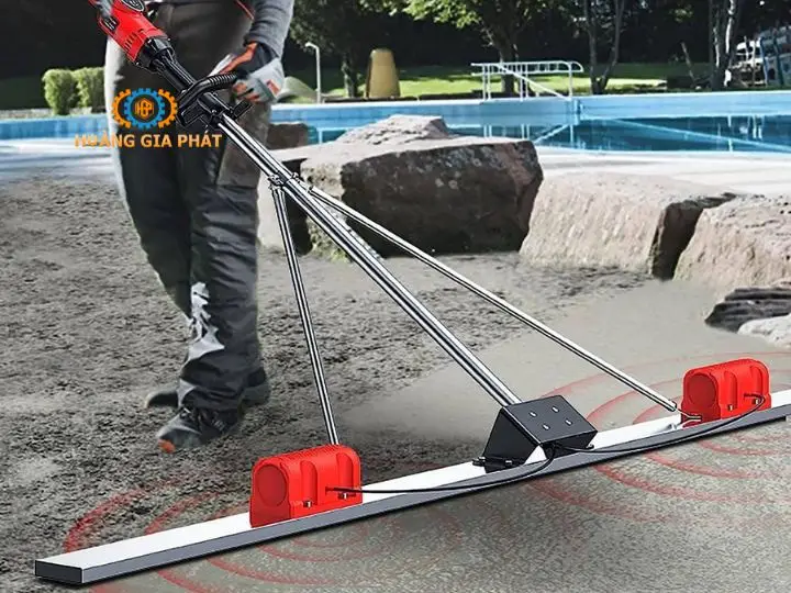 Máy đầm thước có khả năng nén chặt và làm phẳng
