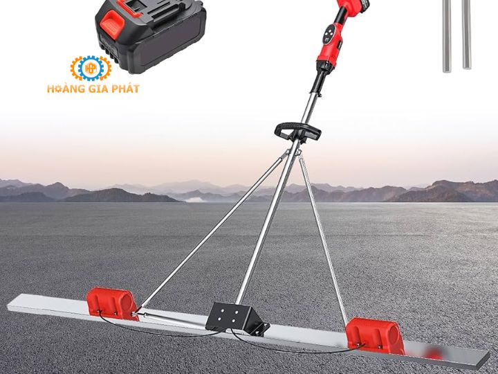 Máy đầm thước chạy pin đặc trưng với tiếng ồn thấp và không phát sinh khí thải độc hại