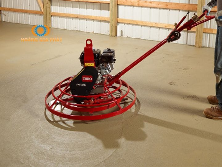 Máy xoa nền bê tông đôi sở hữu sức mạnh vượt trội gấp đôi các dòng máy xoa nền thông thường
