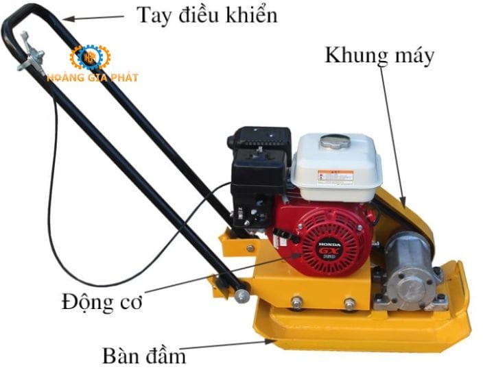 Cấu tạo máy đầm bàn