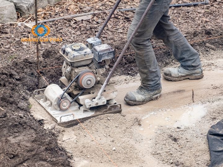 Máy đầm bàn đem lại chất lượng cao cho công trình 