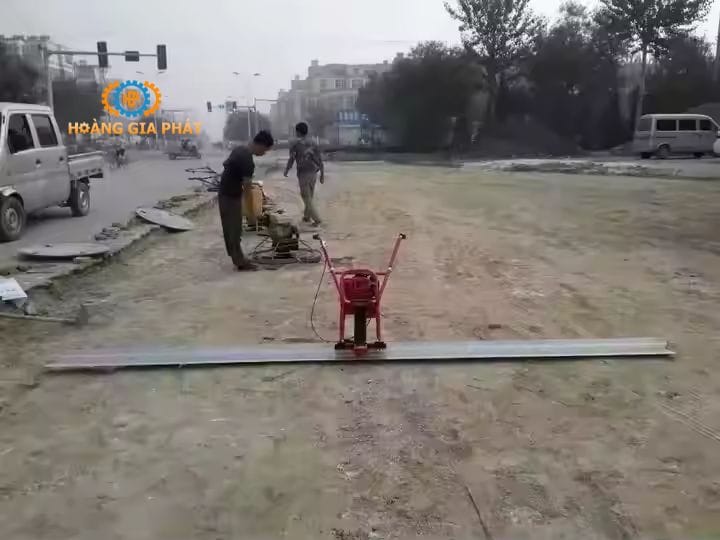 Ứng dụng máy đầm thước chạy điện tại Điện Biên