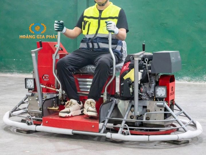 Máy xoa nền bê tông đôi