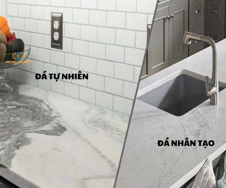 Sự khác nhau giữa đá tự  nhiên và đá nhân tạo