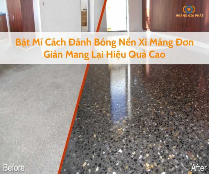 Cách đánh bóng nền xi măng đơn giản