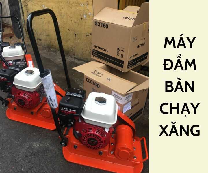 Máy đầm bàn chạy xăng
