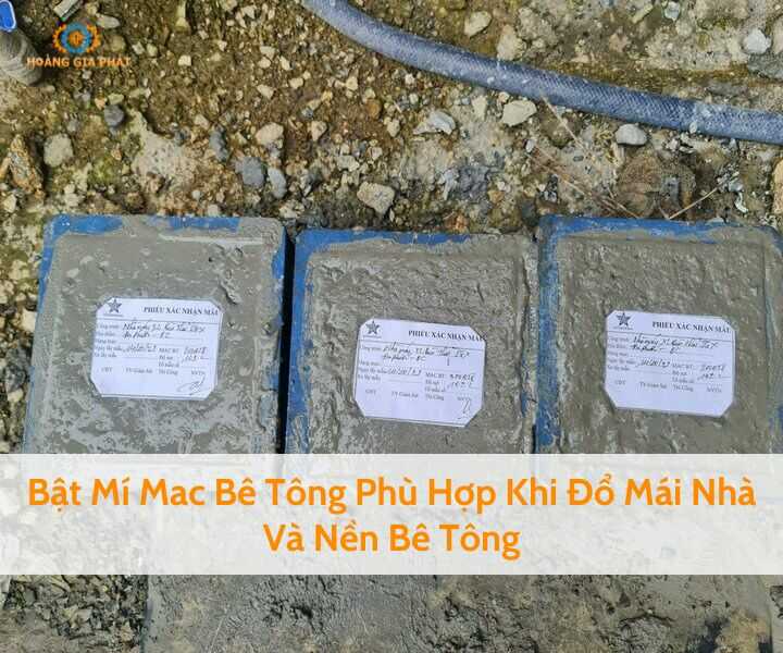 Mac bê tông phù hợp khi đổ mái nhà và nền 